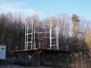 The cross-field antenna at the WGFP site