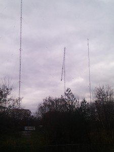 WRCR's damaged tower