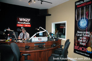 WNZF's studio