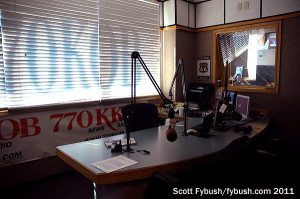KKOB's main talk studio