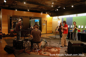 Outside in the band area