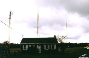 WAEI's towers, 1998 (photo: Scott Fybush)