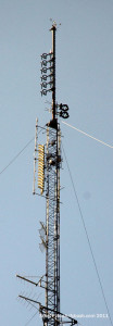 The WIKY and WABX antennas