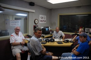 Saturday morning in the WDAN studio