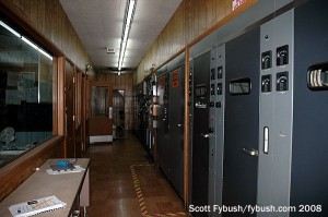 A view down the transmitter hall