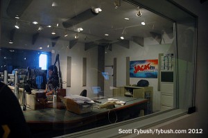 Looking into the KFMB-FM studio