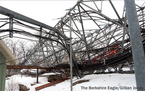 Towers down on Florida Mountain (photo: Gillian Jones/The Berkshire Eagle)