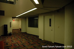WCPN's downstairs studio hallway