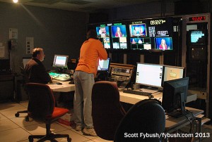 Control room at KVLY