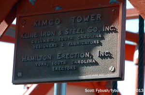 The KTHI/KVLY tower nameplate