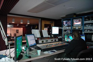 AM studio and control room