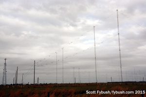 One of WRMI's antennas
