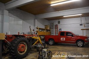 WRAY-TV studio, now garage