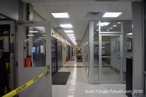 One row of transmitters