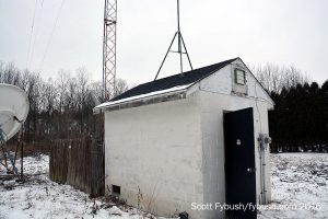 WDNY's transmitter building