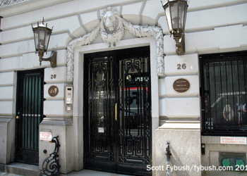 Front door at the SBS townhouse