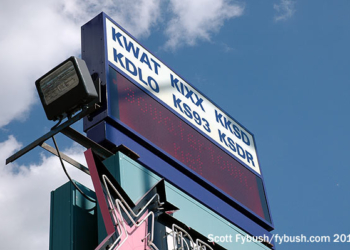 The sign outside the KWAT studios