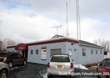 WGVA's building, front...