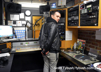 KFJC main studio, from the board side