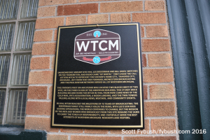 WTCM's plaque