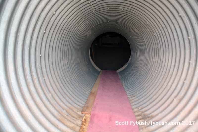 Looking down the tunnel