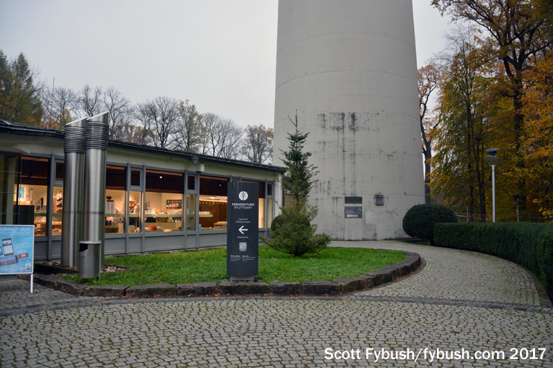 At the base of the Stuttgart tower