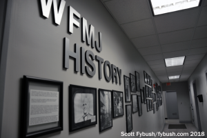 WFMJ's history wall