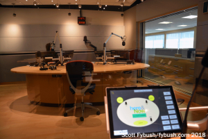 Looking into the new WBUR studio