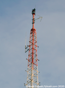 Antennas on WISR's tower