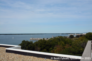 Looking north from WICU-FM