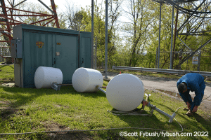 The new antenna bays